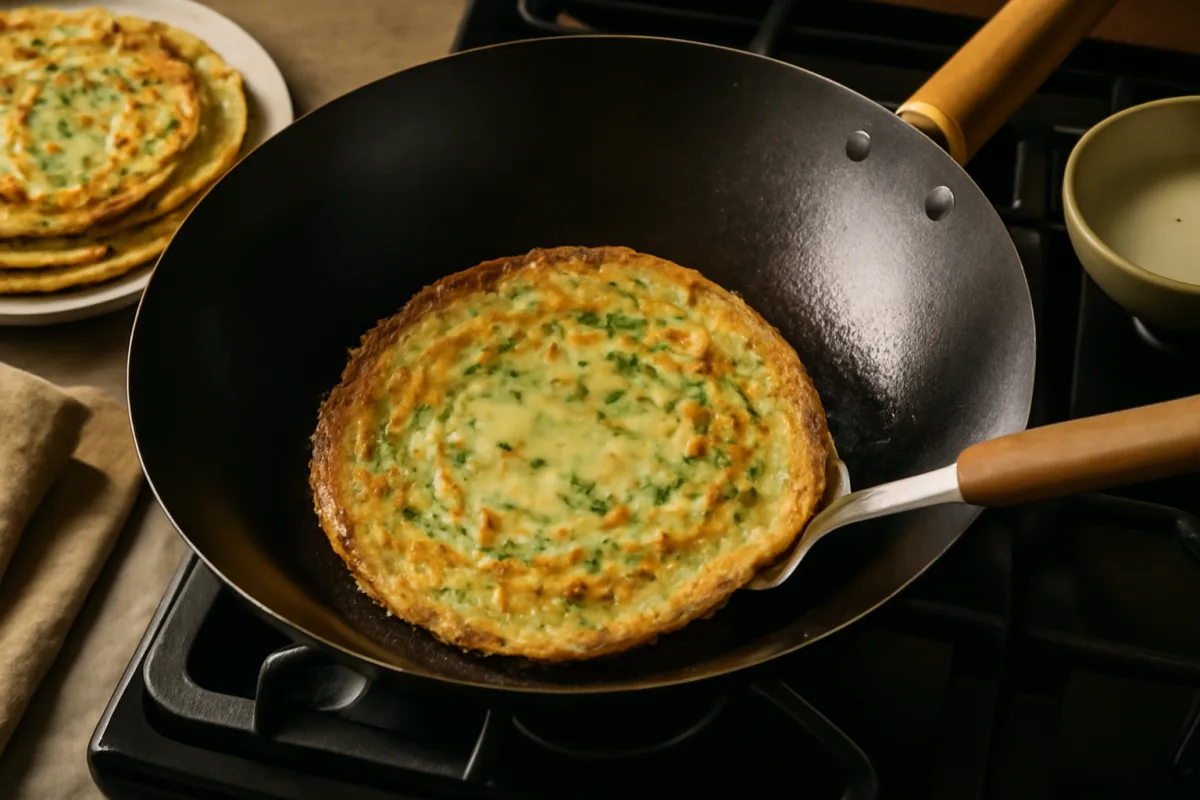 Pancake asiatici in padella wok: come ottenere bordi croccanti senza friggitrice