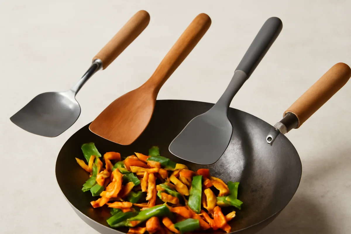 Qual è la spatola ideale per saltare cibi nel wok? Il materiale che fa la differenza