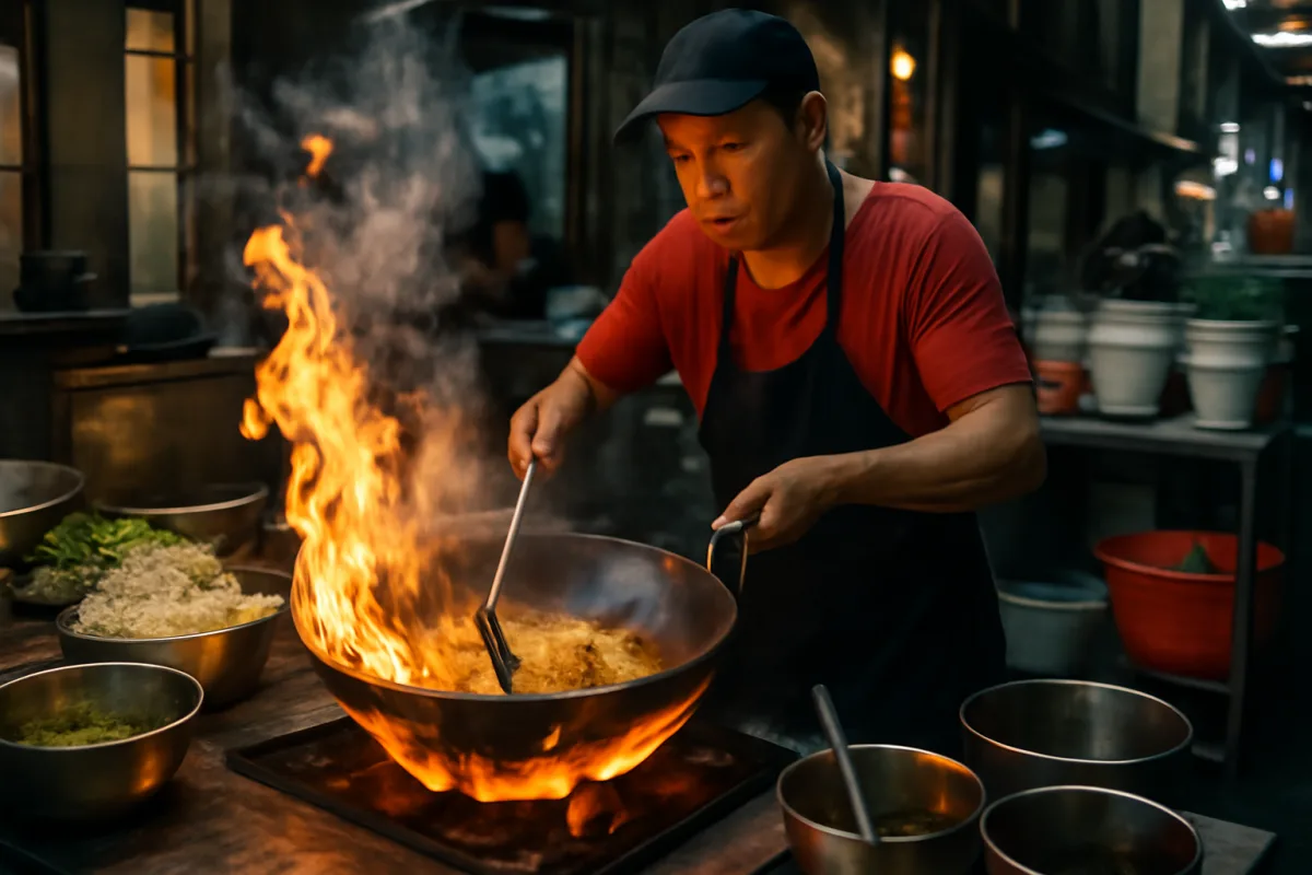 Wok e cucina di strada asiatica: come nasce la leggenda dello street food più amato al mondo